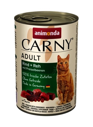 Attēls no ANIMONDA Carny Adult Beef, venison and blueberries - wet cat food - 400g