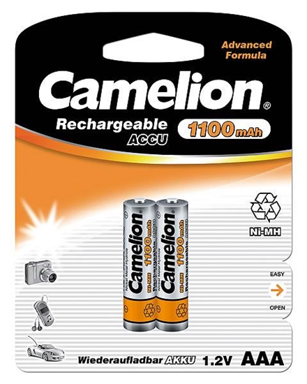 Изображение Camelion AAA/HR03, 1100 mAh, Rechargeable Batteries Ni-MH, 2 pc(s)