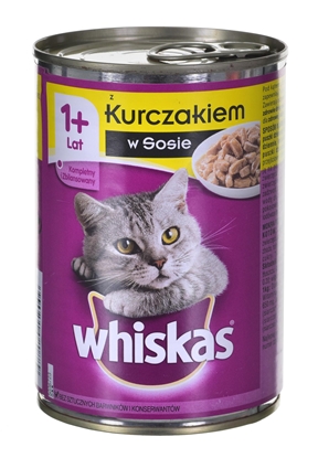 Picture of WHISKAS Chicken in sauce - wet cat food - 400g