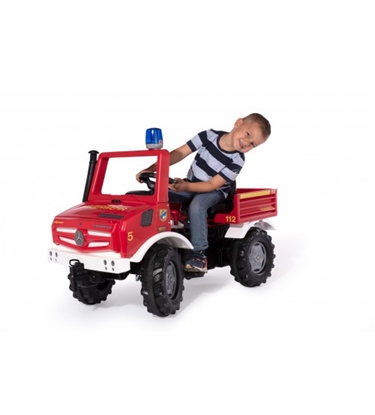 Attēls no Mašīna liela ugunsdzēsēju ar pedāļiem rollyUnimog Fire (ar gaismu) (3-8 gadiem) 038220