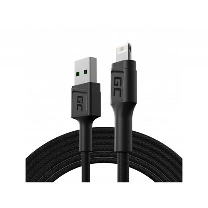 Attēls no Green Cell GC PowerStream USB-A - Lightning Fast Charging Cable 1.2m