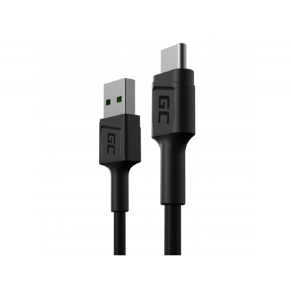 Attēls no Green Cell GC PowerStream Fast Charging Ultra Charge USB-A Male - USB-C Male Cable 30cm