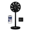 Изображение Duux | Smart Fan | Whisper Flex Smart Black with Battery Pack | Stand Fan | Black | Diameter 34 cm | Number of speeds 26 | Oscillation | 2-22 W | Yes | Timer