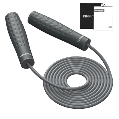 Изображение Skakanka sportowa Proiron PROIRON Weighted skipping rope 300 cm, Grey, PVC