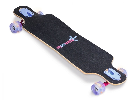 Picture of Akcija! Muuwmi Longboard Compact Skateboard skrituļdēlis, ABEC 7, ar gaismiņām