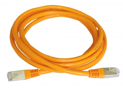 Picture of Patch cord | Patch Kabelis | Patch cable | 0.50m | CAT5E | UTP | 50 cm | ElectroBase ® | Oranžs