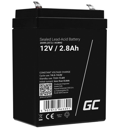 Picture of Akumulator AGM VRLA 12V 2.8Ah