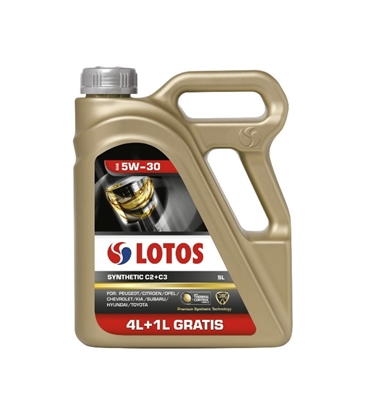 Изображение Motoreļļa LOTOS SYNTHETIC C2+C3 5W30 4+1L, Lotos Oil