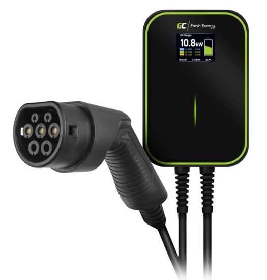 Изображение Ładowarka Wallbox EV PowerBox 22kW z kablem Type 2 do ładowania samochodów elektrycznych i hybryd Plug-In