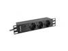 Picture of Lanberg PDU Steckdosenleiste 10" 1U 3x Schuko C14 2m schw.