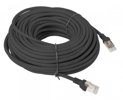 Picture of Patch cord | Patch Kabelis | Patch cable | 10m | CAT5E | UTP | 10 m | ElectroBase ® | Melns
