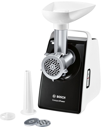 Picture of Bosch CompactPower Meat mincer MFW3X10B White, 500 W, Number of speeds 1, Throughput (kg/min) 2.5