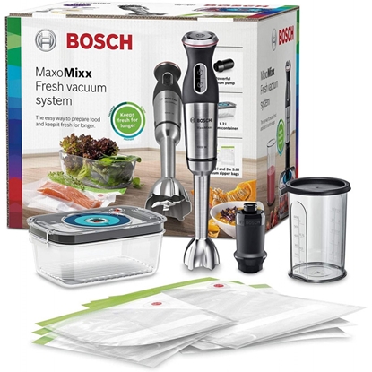 Picture of Bosch MS8CM61V1 blender Hand mixer 1000 W Black, Stainless steel, Transparent