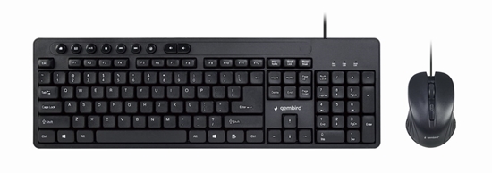 Picture of Gembird KBS-UM-04 keyboard Mouse included USB QWERTY US English Black