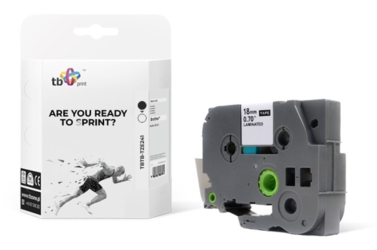 Picture of Taśma TBTB-TZE241 Brother Czarny na Białym 18x8mm 1szt.