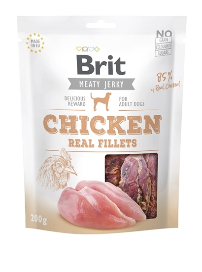 Picture of Brit Jerky Chicken Real Fillets - Chicken - dog snack - 200 g
