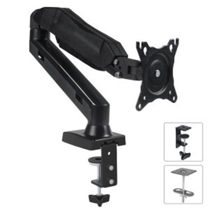 Picture of Maclean MC-860 monitor mount / stand 68.6 cm (27") Black Desk