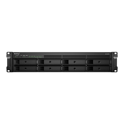 Attēls no Synology RackStation RS1221RP+ NAS/storage server Rack (2U) Ryzen Embedded V1500B 4 GB DDR4 0 TB DiskStation Manager Black