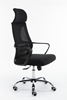Picture of Topeshop FOTEL NIGEL CZERŃ office/computer chair Padded seat Mesh backrest