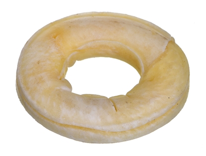 Attēls no MACED Ring pressed white - dog chew - 7 cm
