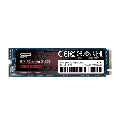 Изображение Dysk SSD Silicon Power UD70 2TB M.2 2280 PCI-E x4 Gen3 NVMe (SP02KGBP34UD7005               )