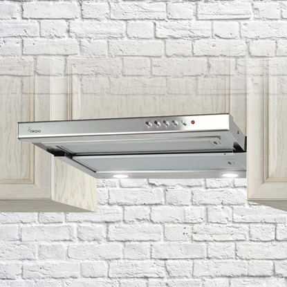 Attēls no Akpo WK-7 Light 60 cooker hood Semi built-in (pull out) Stainless steel
