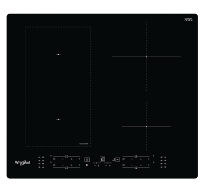 Picture of Whirlpool WL B8160 NE Black Built-in 59 cm Zone induction hob 4 zone(s)