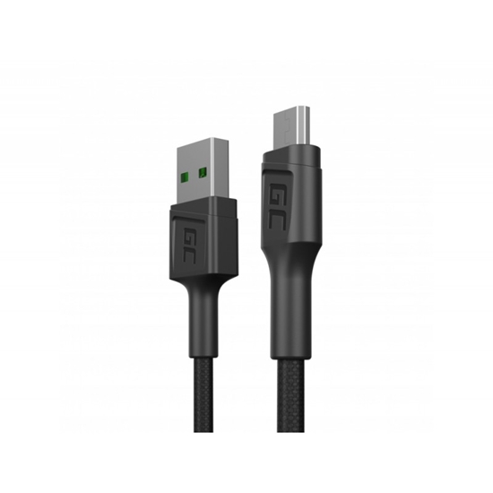 Picture of Green Cell GC PowerStream Ultra Charge fast Charging USB-A Male - Micro USB Male Cable 30cm