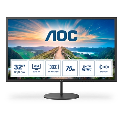 Attēls no AOC V4 Q32V4 computer monitor 80 cm (31.5") 2560 x 1440 pixels 2K Ultra HD LED Black