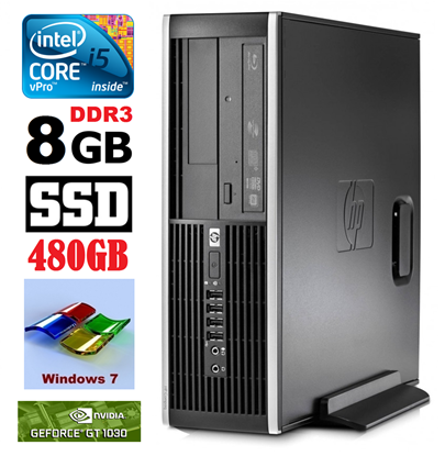 Picture of HP 8100 Elite SFF i5-650 8GB 480SSD GT1030 2GB DVD WIN7Pro