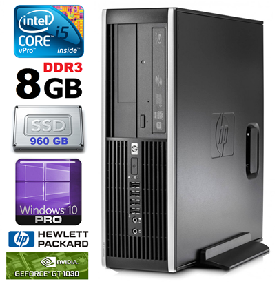 Picture of HP 8100 Elite SFF i5-650 8GB 960SSD GT1030 2GB DVD WIN10Pro
