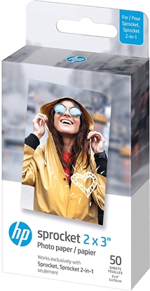 Picture of HP Sprocket 2x3'' 5x7.6 cm 50 Sheets Zink Sticky Photo Paper