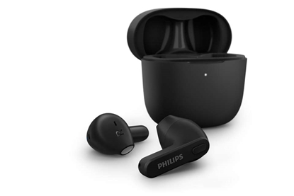 Изображение Philips True Wireless Headphones TAT2236BK/00, IPX4 water protection, Up to 18 hours play time, Black