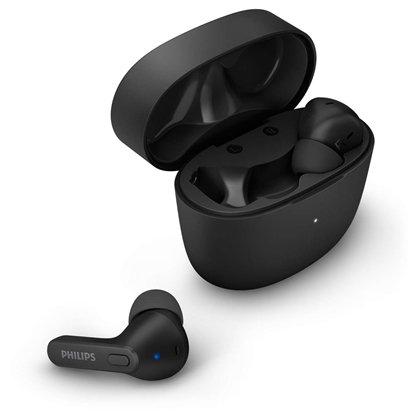 Изображение Philips True Wireless Headphones TAT2206BK/00, IPX4 water protection, Up to 18 hours play time, Black