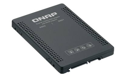 Picture of QNAP QDA-A2MAR storage drive enclosure SSD enclosure Black M.2