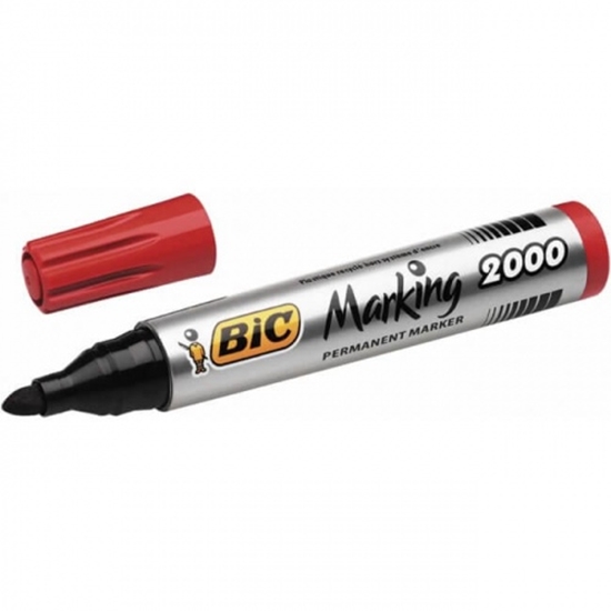 Picture of BIC permanent MARKER ECO 2000 2-5 mm, red, 1 pcs. 000033