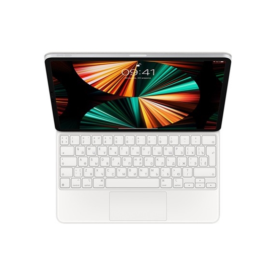 Picture of Apple | Magic Keyboard for 12.9-inch iPad Pro (3rd-6th gen) | Compact Keyboard | Wireless | RU | White | Smart Connector