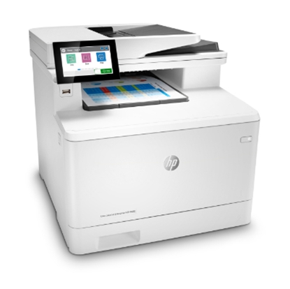 Attēls no HP Color LaserJet Enterprise MFP M480f AIO All-in-One Printer - A4 Color Laser, Print/Copy/Dual-Side Scan/Fax, Automatic Document Feeder, Auto-Duplex, LAN, 27ppm, 4800 pages per month (replaces M577f)