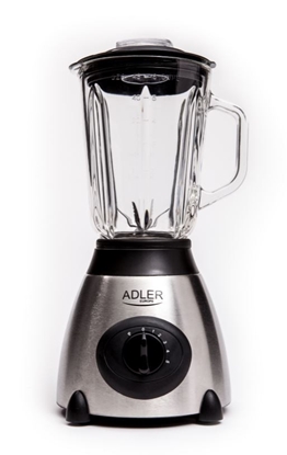 Pilt Adler Blender AD 4070 Tabletop, 600 W, Jar material Glass, Jar capacity 1.5 L, Black/Stainless steel