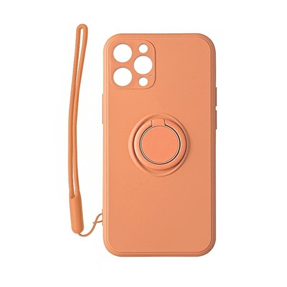 Attēls no Mocco Pastel Ring Silicone Back Case for Apple iPhone 12 Max Orange