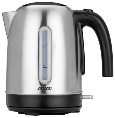 Picture of MPM MCZ-102M electric kettle 1.7 L 2200 W Black, Stainless steel