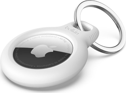 Picture of Belkin Key Ring for Apple AirTag, white F8W973btWHT