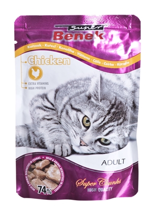 Picture of SUPER BENEK Chicken in sauce - wet cat food - 100 g