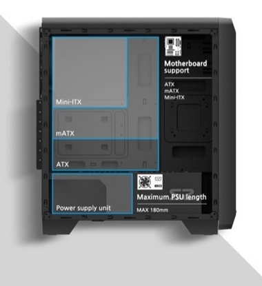 Picture of Zalman S2 Midi Tower Case - Black Window