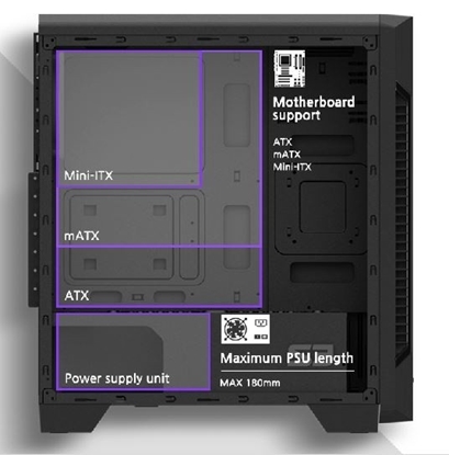 Picture of Zalman S3 computer case Midi Tower Black
