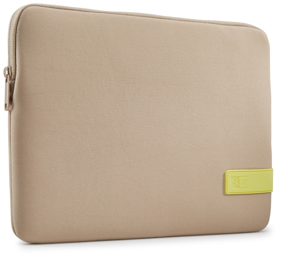 Изображение Case Logic 4694 Reflect Laptop Sleeve 14 REFPC-114 Plaza Taupe/Sun-Lime