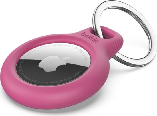 Picture of Belkin Key Ring for Apple AirTag, pink   F8W973btPNK