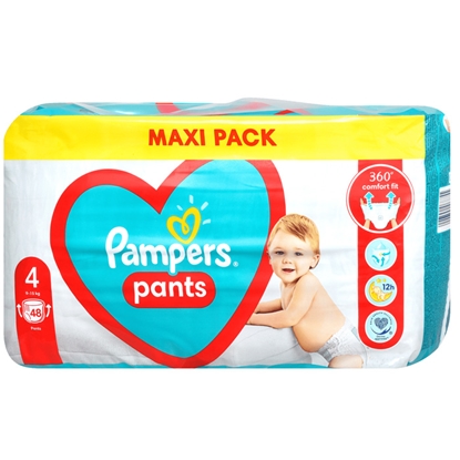 Picture of Autiņbiksītes Pampers Pants Maxi Pack S4, 48 gab.