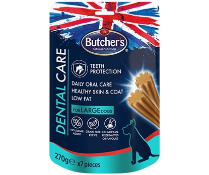 Изображение Butcher's Dental Care - dental snack for large breeds - 270g