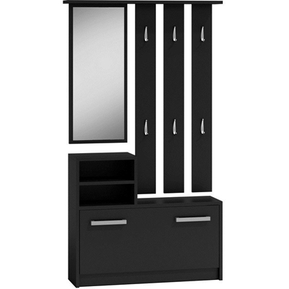 Изображение Topeshop GAR CZERŃ entryway cabinet